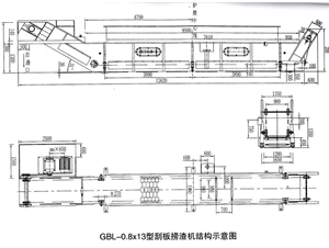 GBL-0.8×N型系列刮板捞渣机